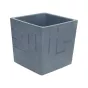 Горшок пластиковый Квадро серый 11,5х11,5х12 см 1,2 л - baucenter.ru