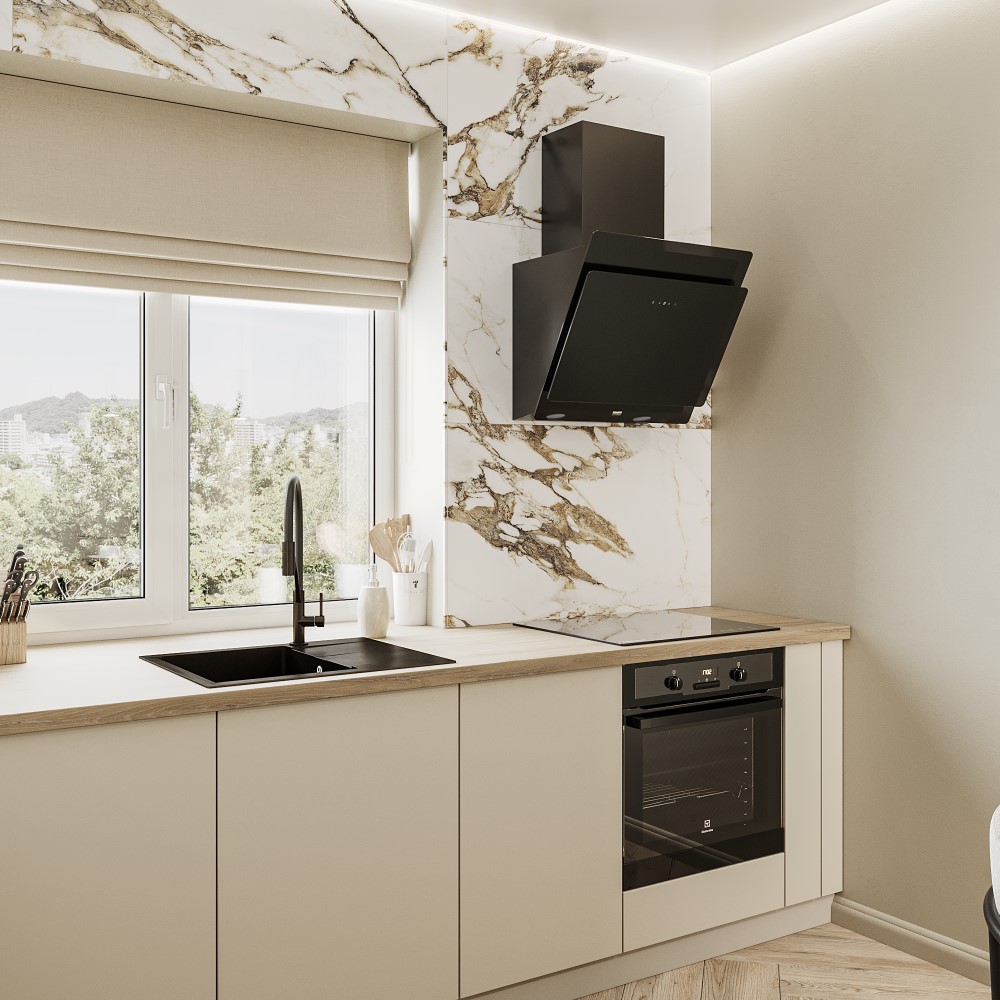 Моно серо-бежевый матовый