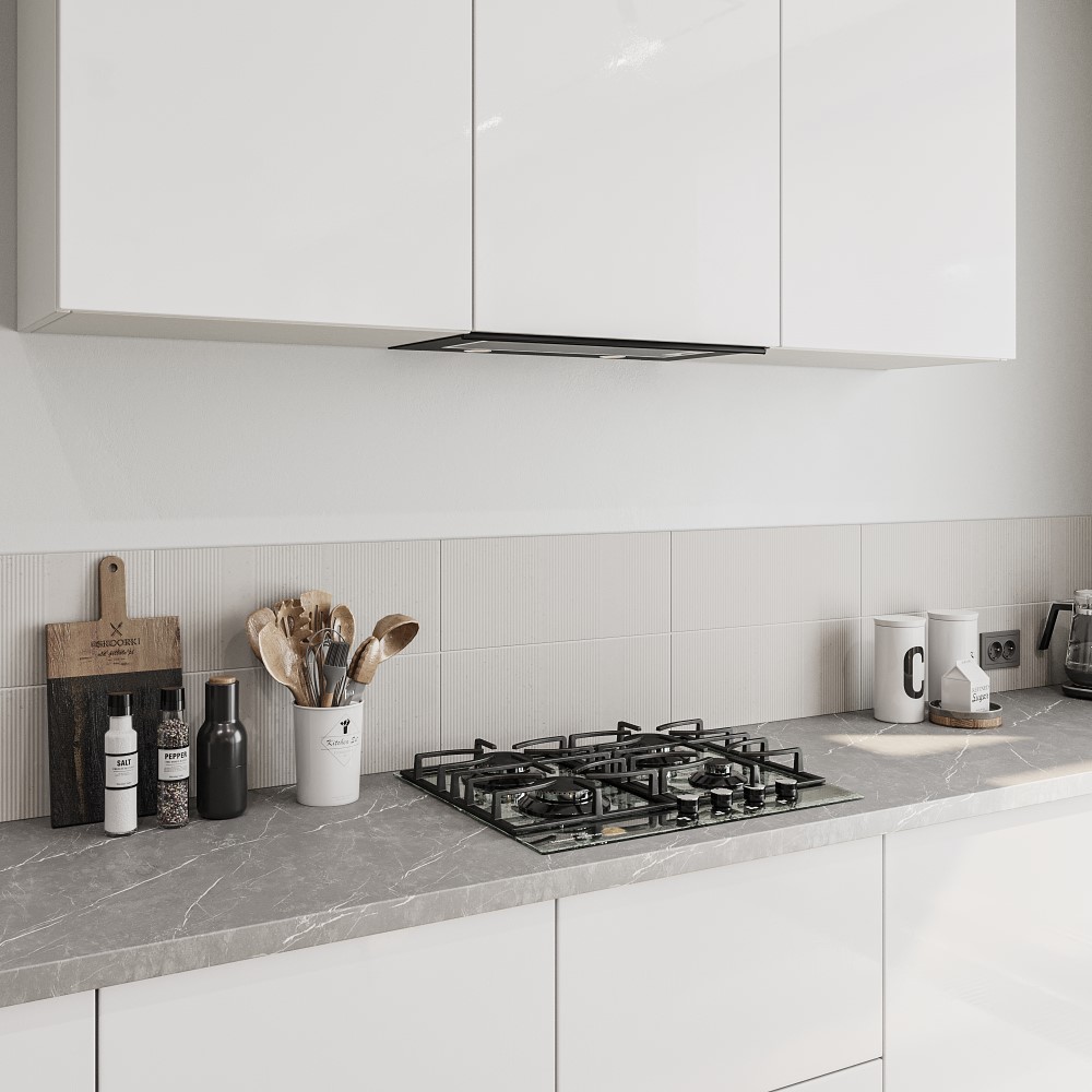 Моно светло-серый глянец