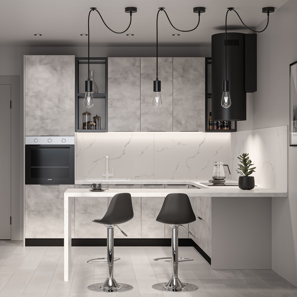 Моно светлый бетон