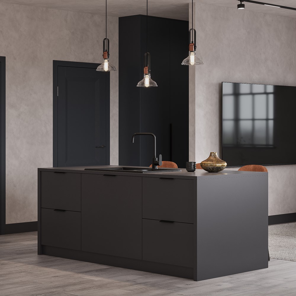 Плано Графит матовый