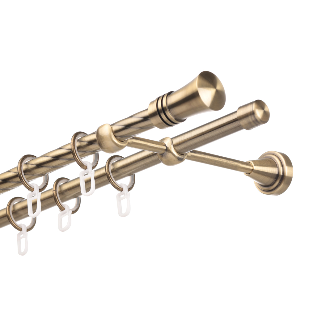 Карниз наборный Античное золото диаметр 16мм