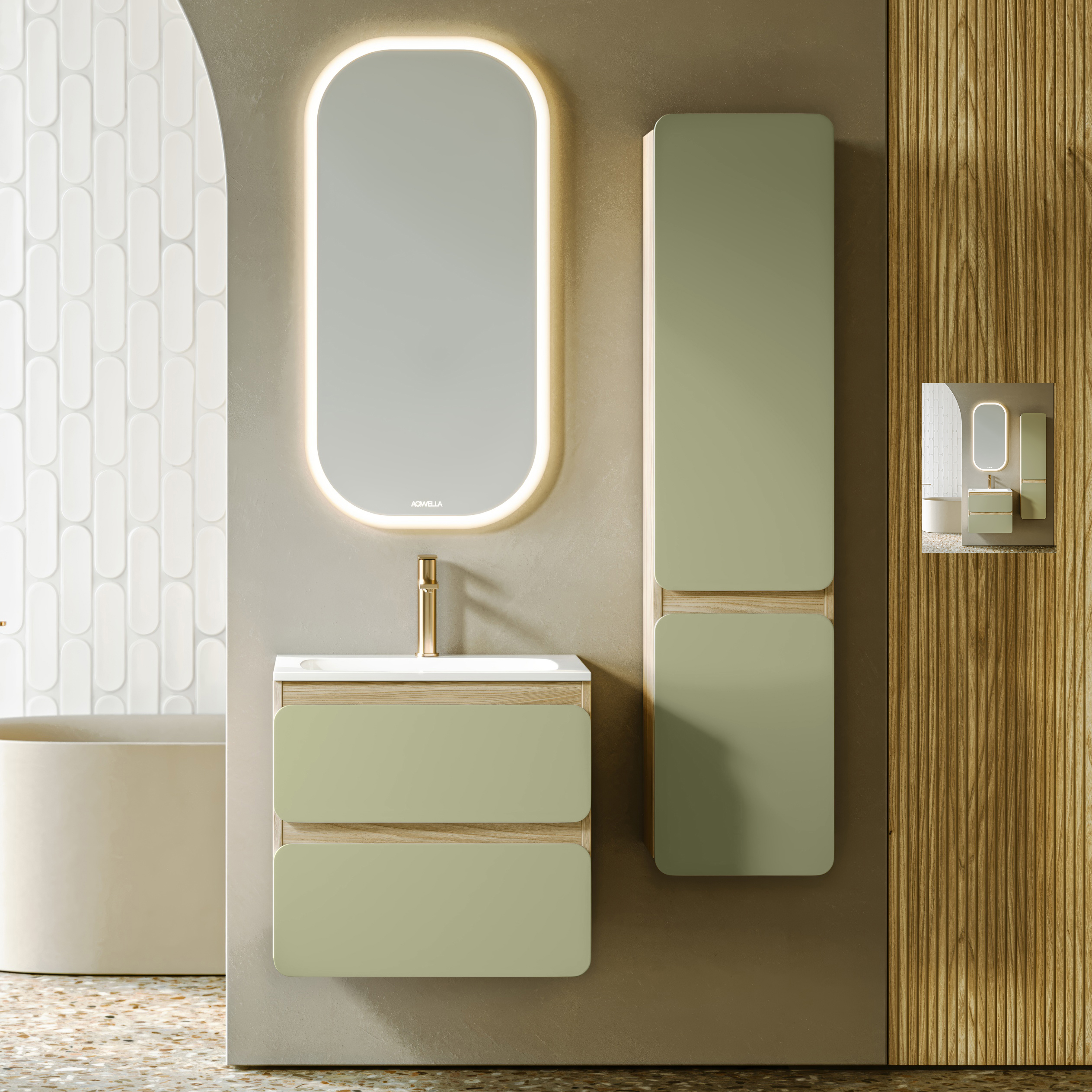 Венто шалфей, акация AQWELLA