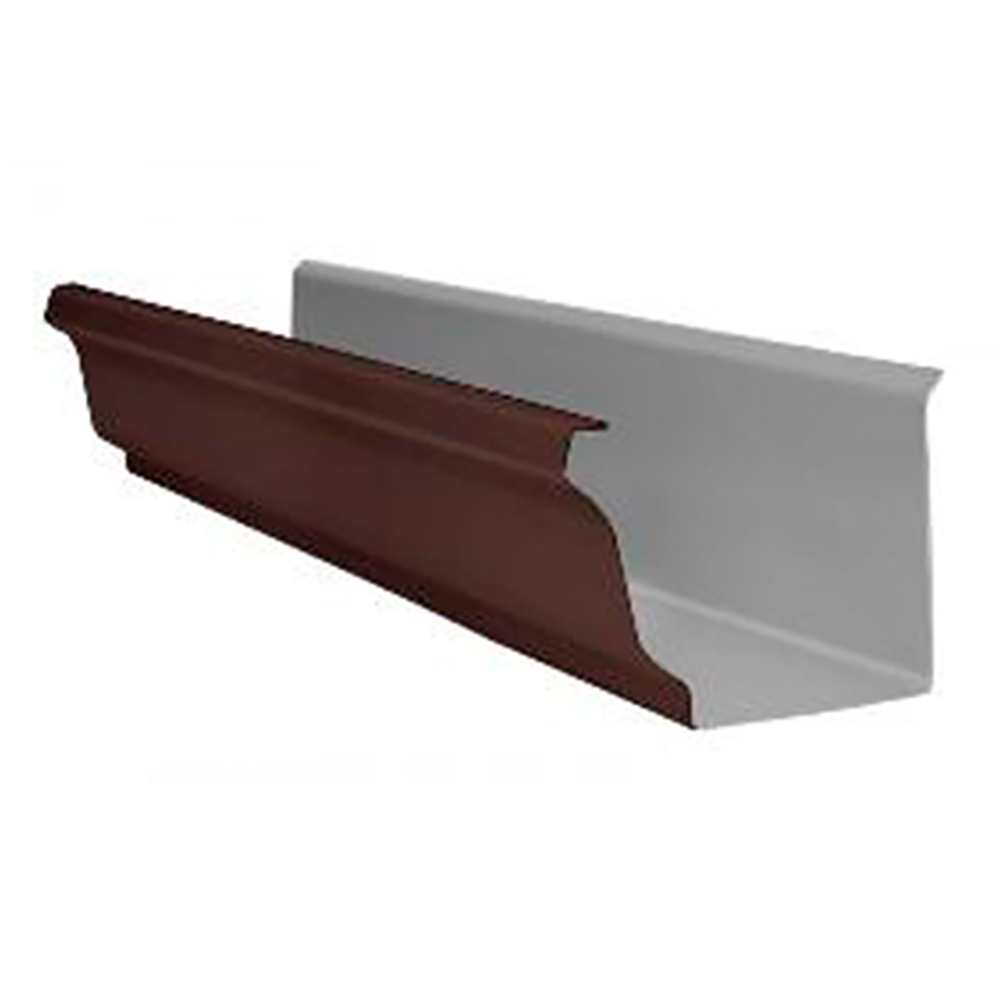 Водосток металлический 120/102 мм Юг-Профиль коричневый