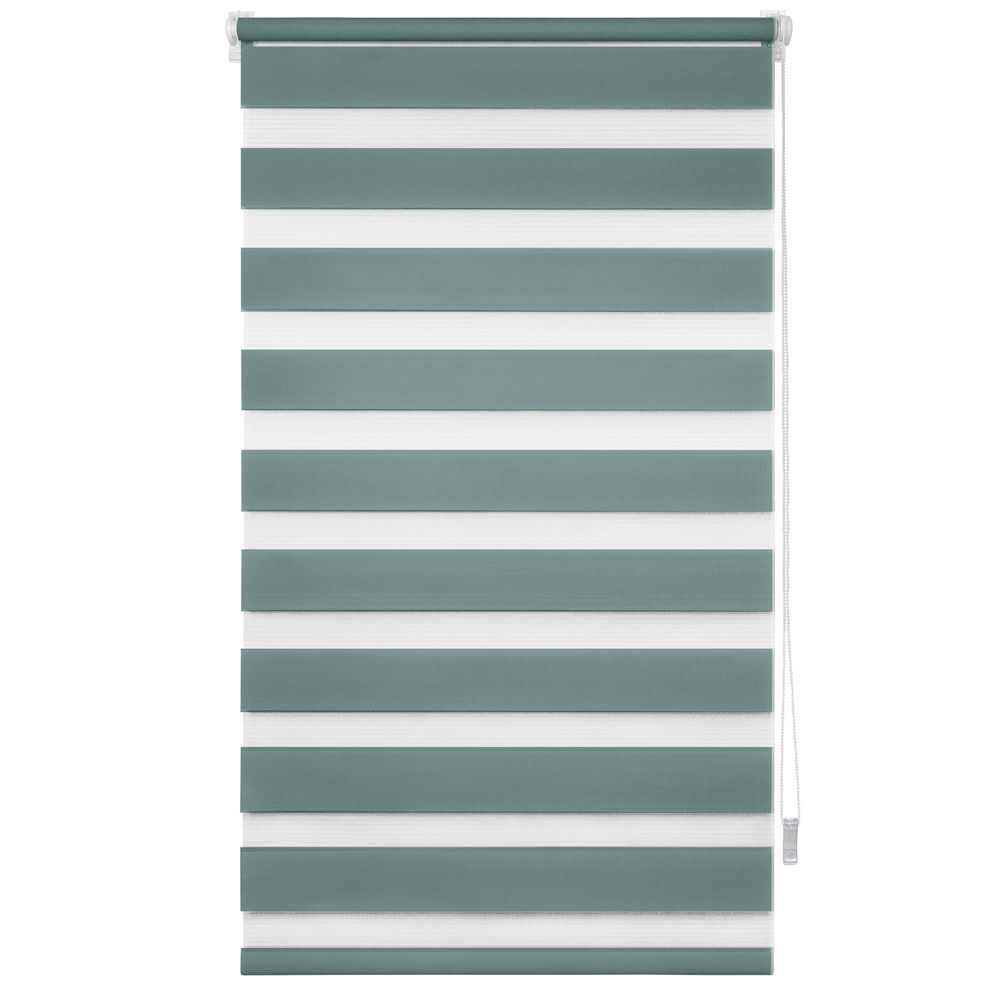 Шторы рулонные день-ночь оливковые NEODECO