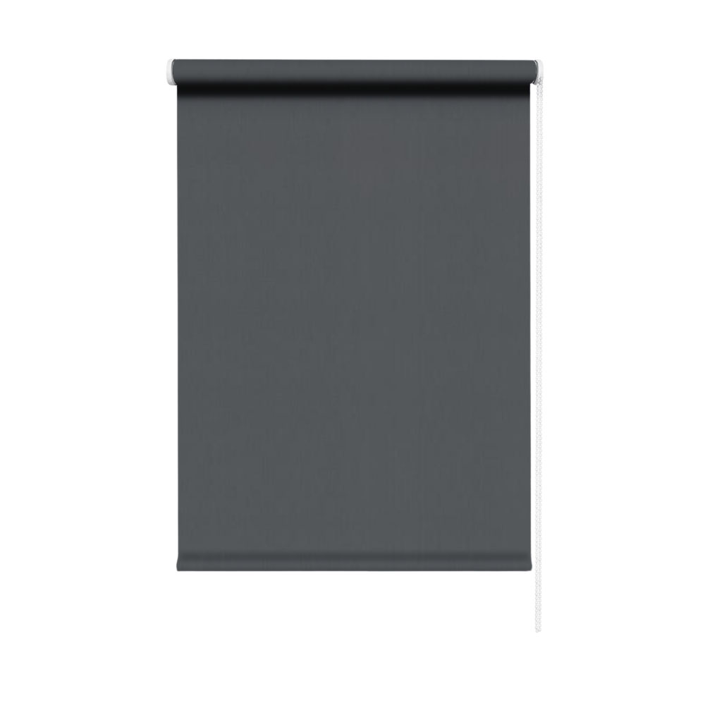 Шторы рулонные блэкаут графит NEODECO Базовый