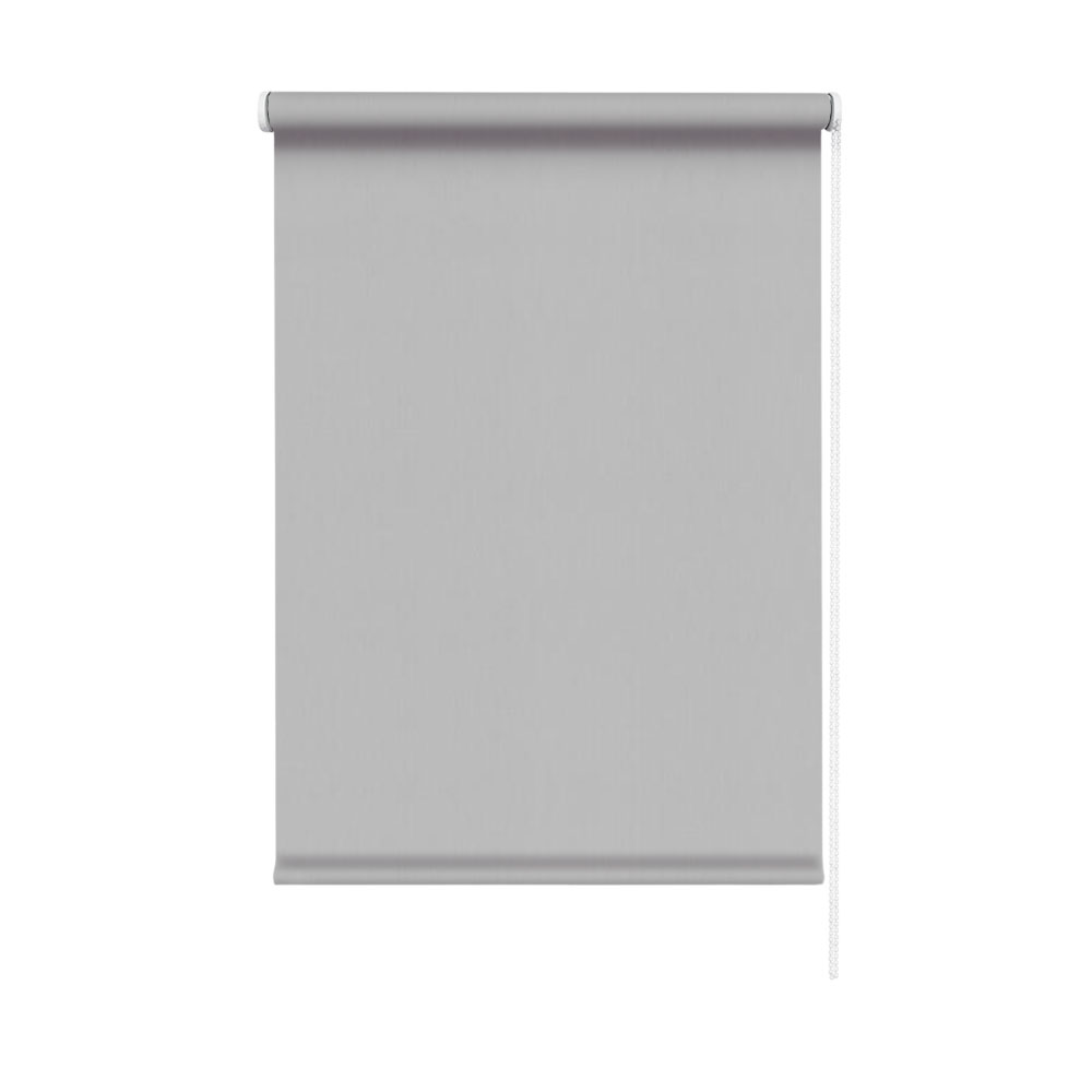 Шторы рулонные блэкаут светло-серые NEODECO Базовый