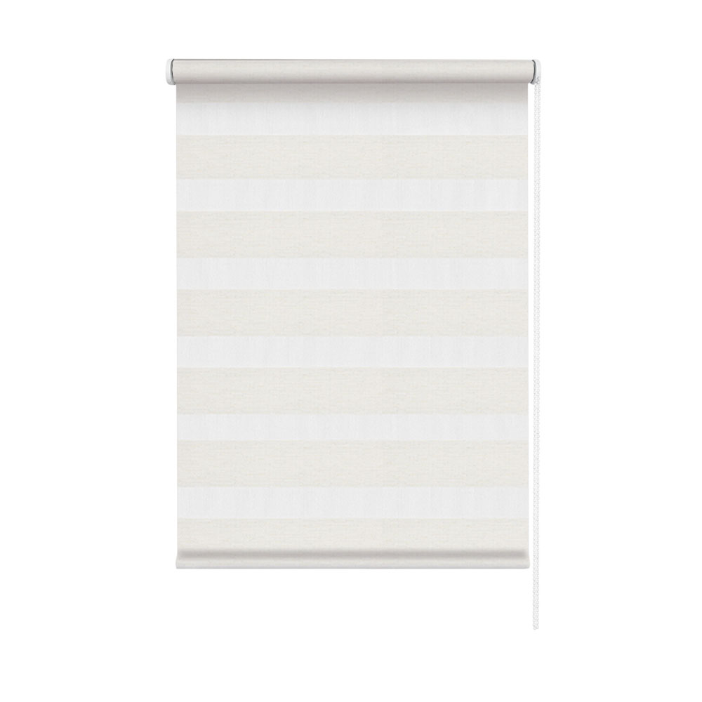 Шторы рулонные день-ночь бежевые NEODECO Модерн