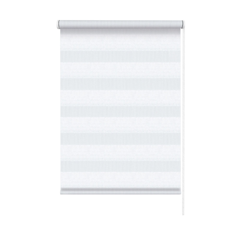 Шторы рулонные день-ночь белые NEODECO Модерн