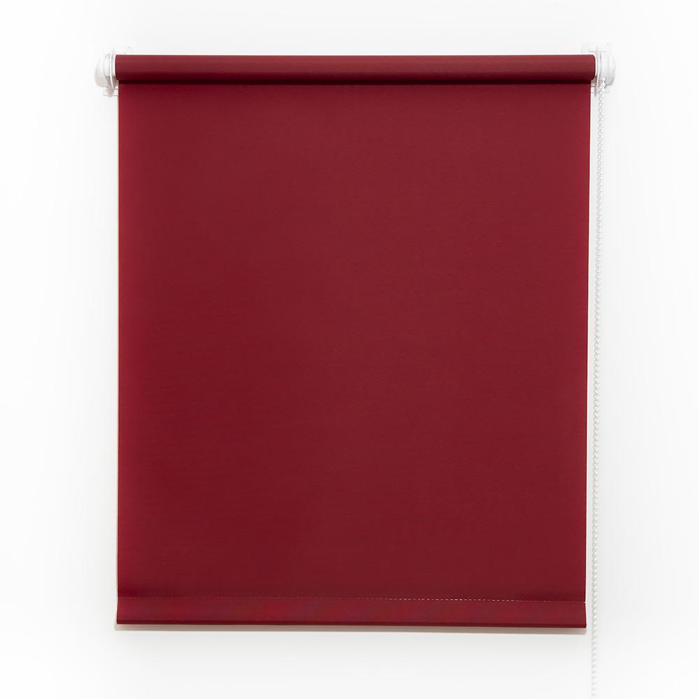 Шторы рулонные бордовые NEODECO Базовый