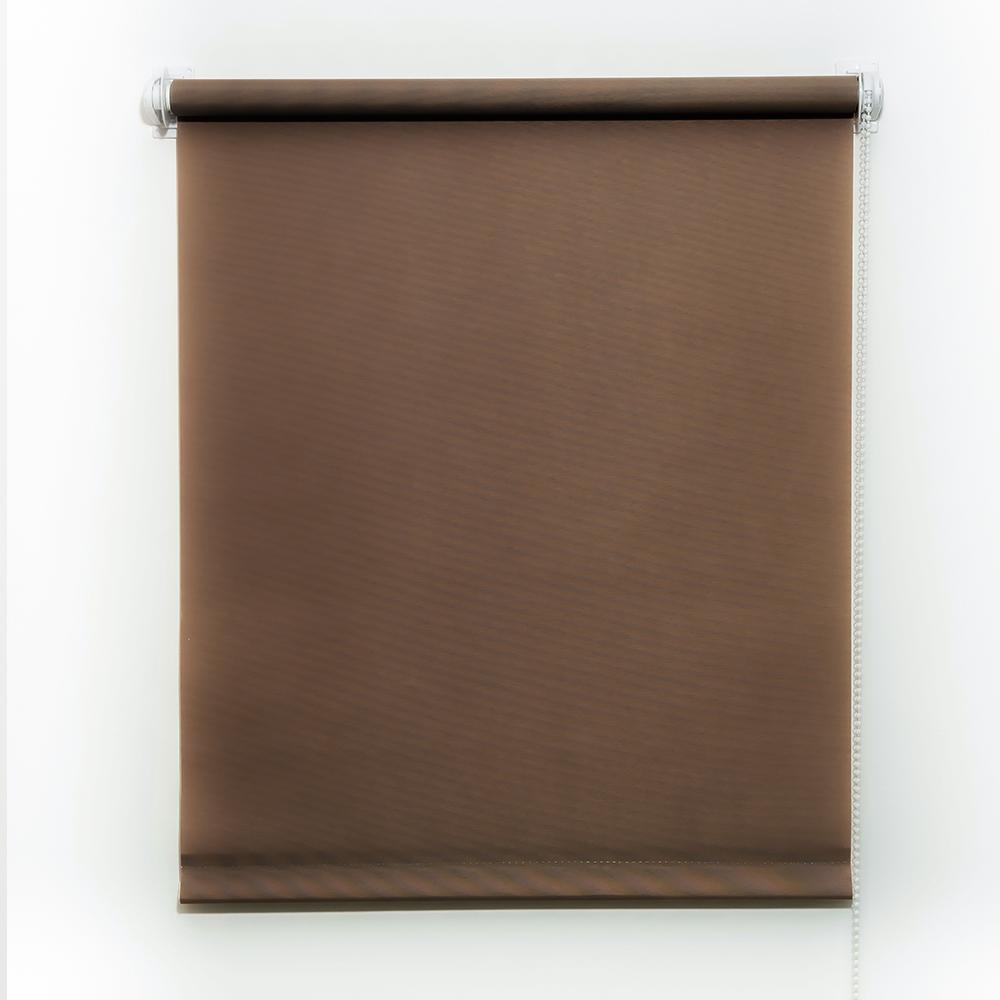 Шторы рулонные коричневые NEODECO Базовый