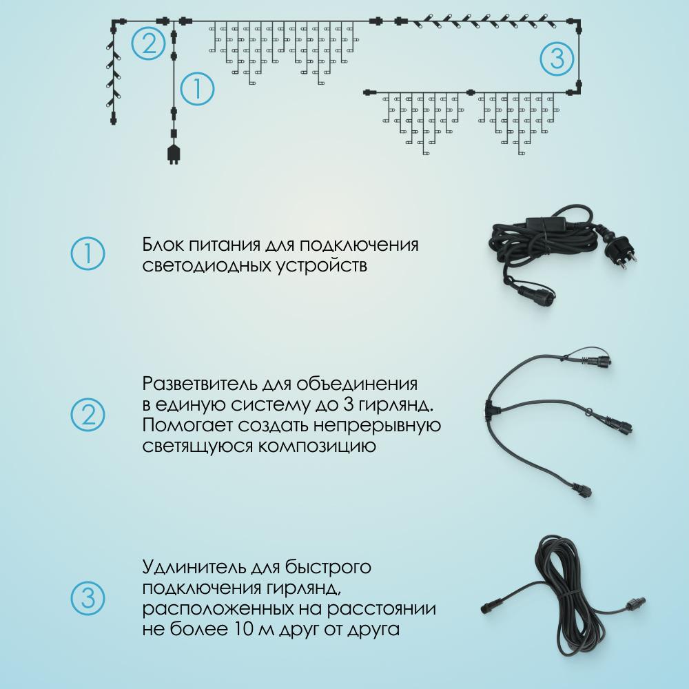 MAXI LED STANDARD - холодный свет, белый провод