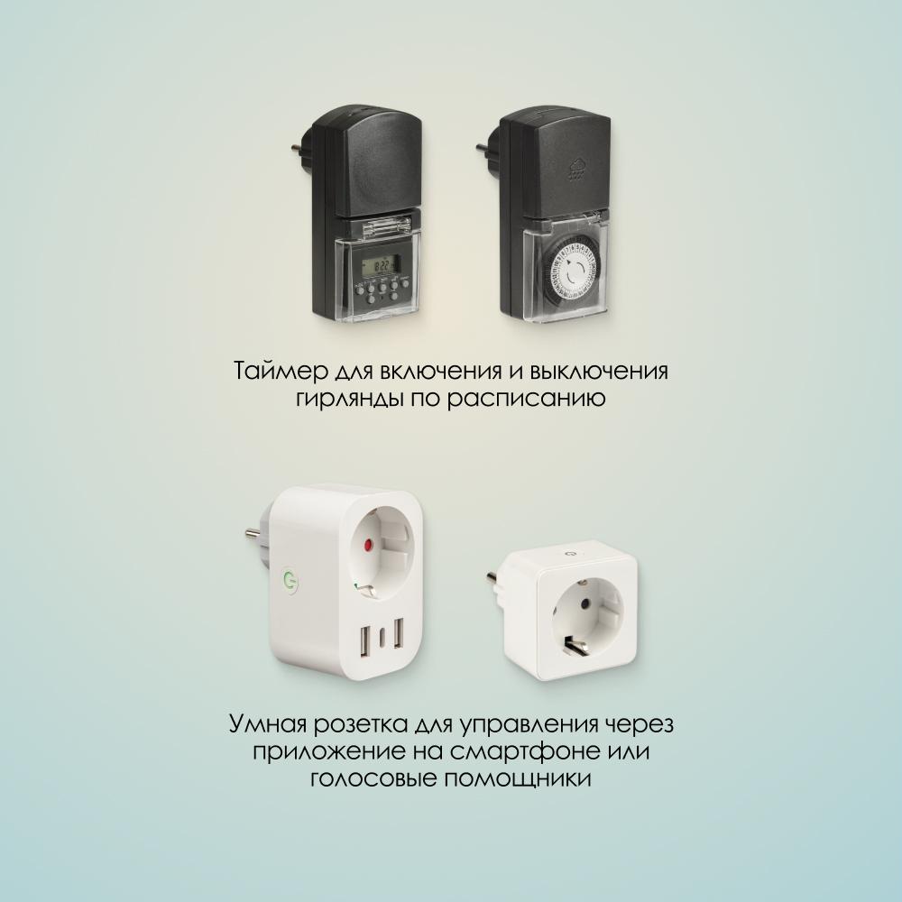 MAXI LED STANDARD - теплый свет, белый провод
