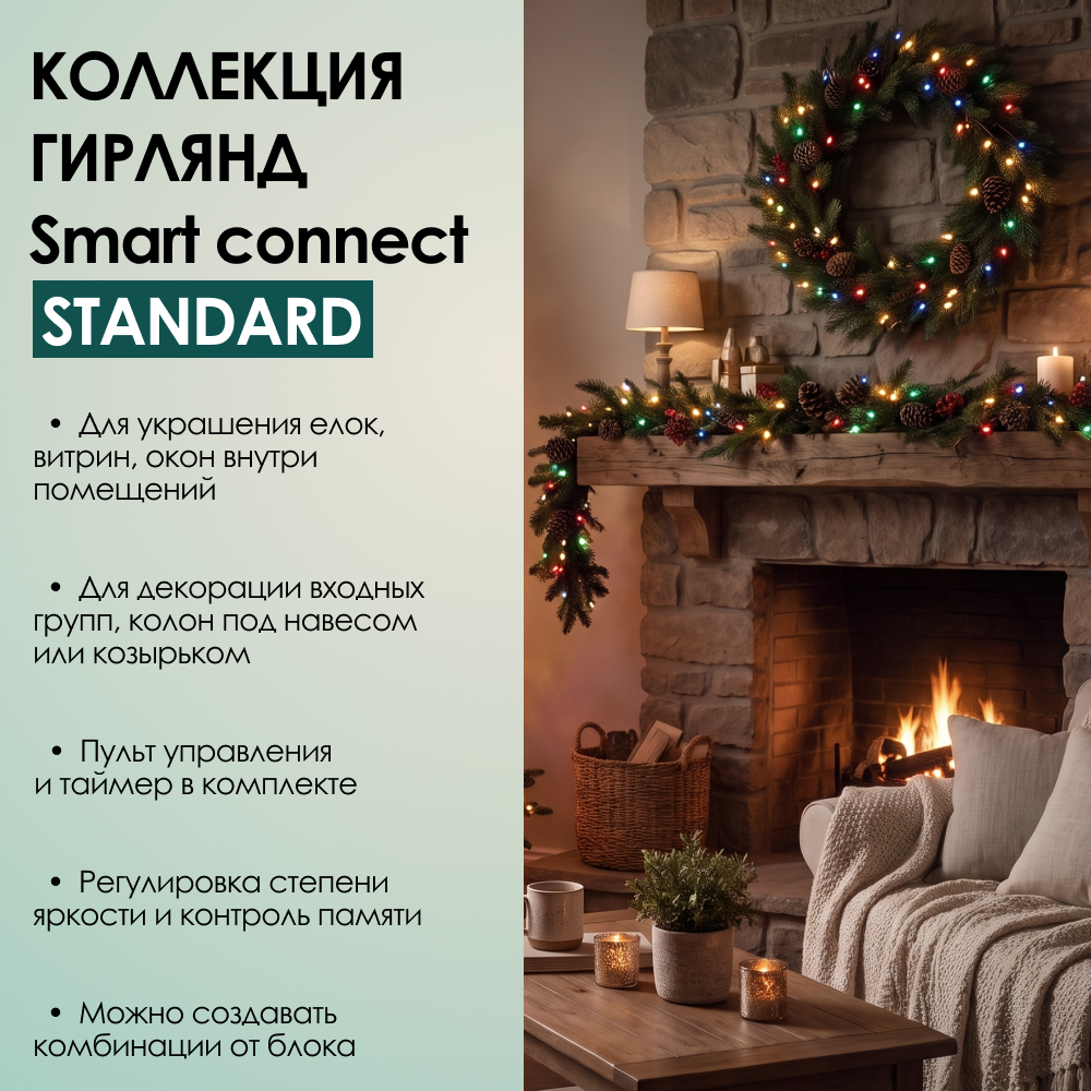 SMART CONNECT STANDARD - мультиколор, черный провод