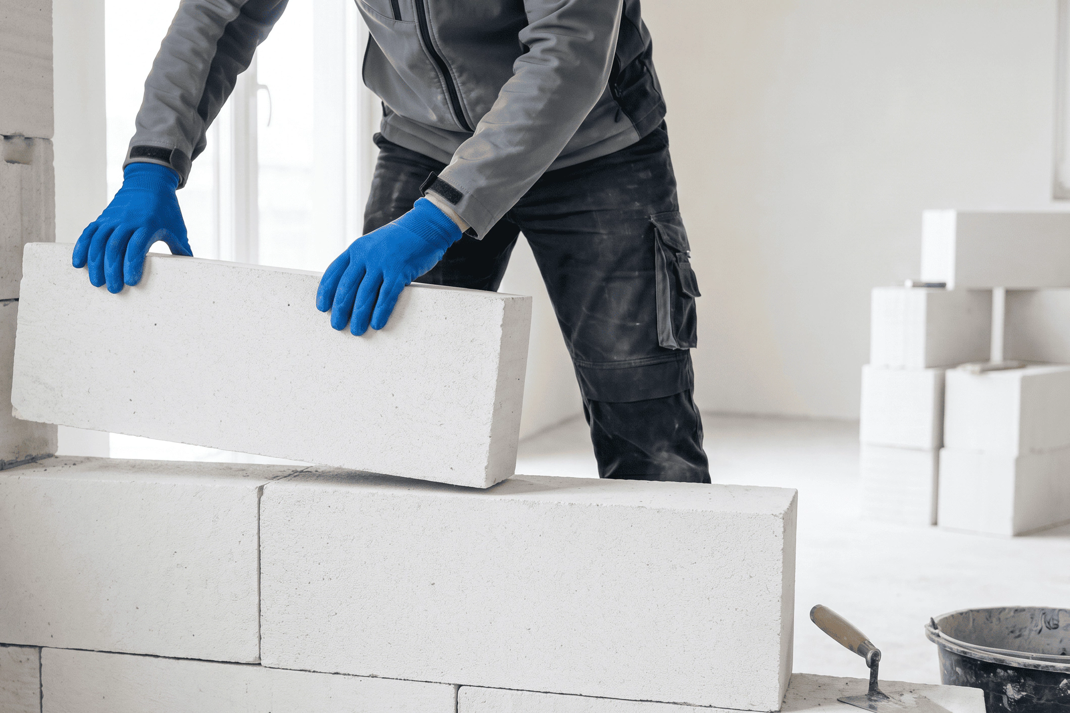 Как сделать перегородку из блока