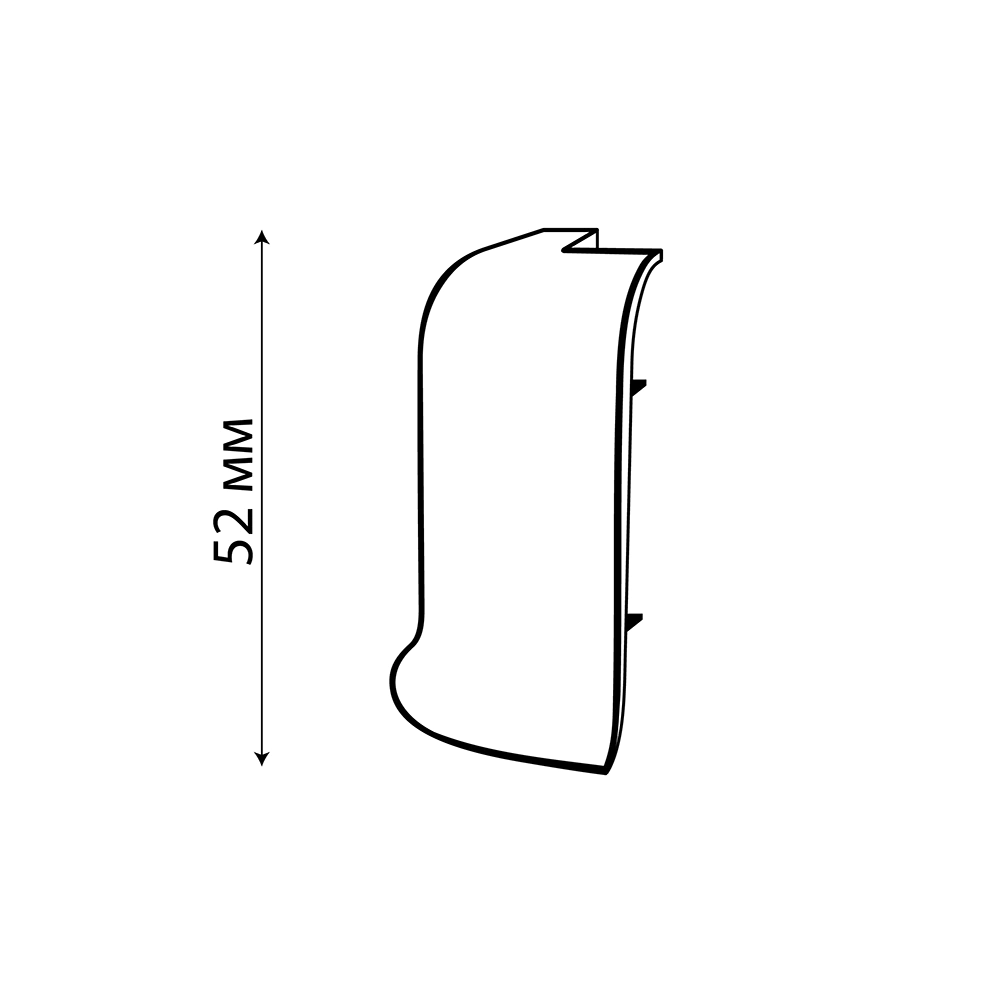 Угол наружный ПВХ Rico №71 Дуб Оксфорд 2 шт