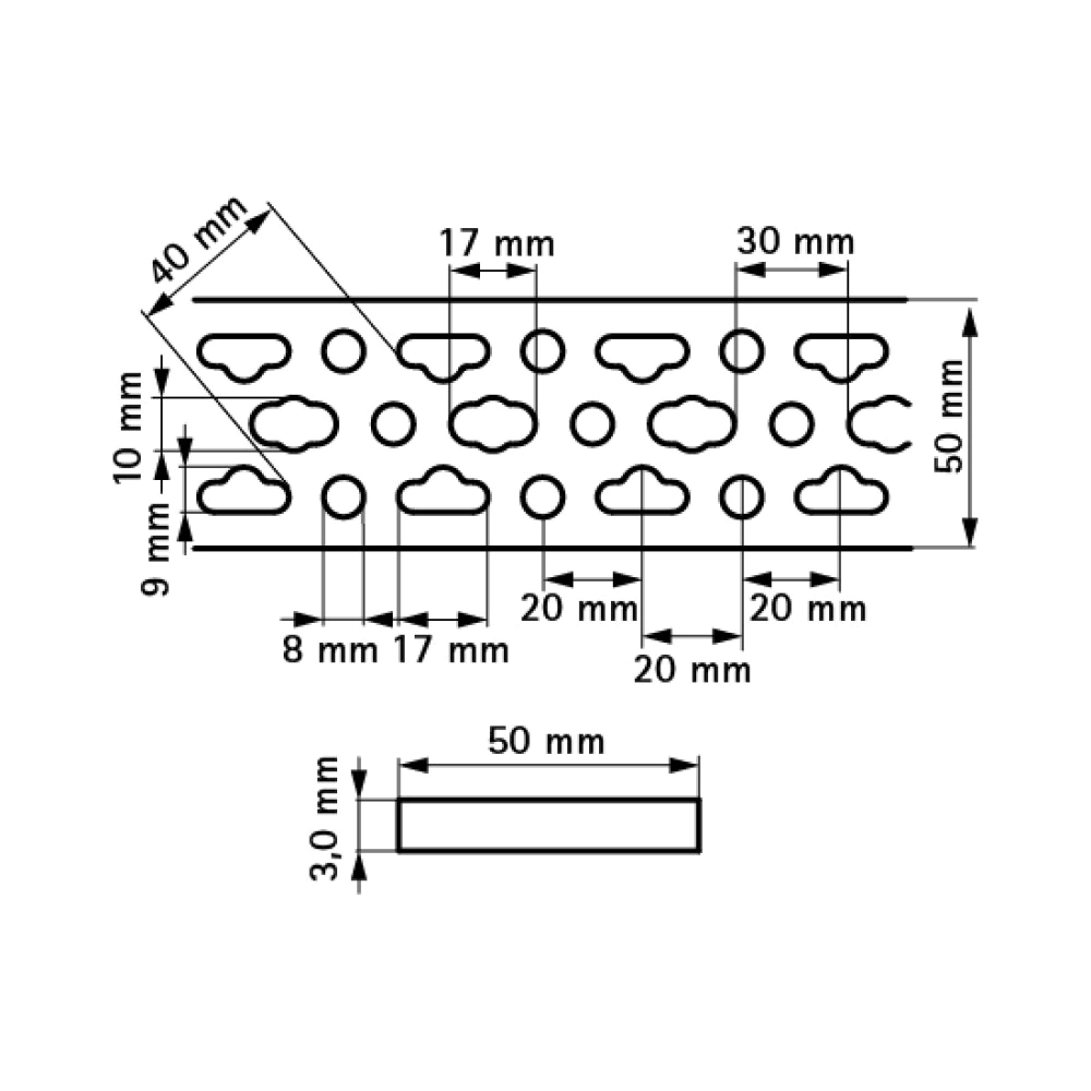 Профиль Walraven BISMAT 50х3 мм 2 м