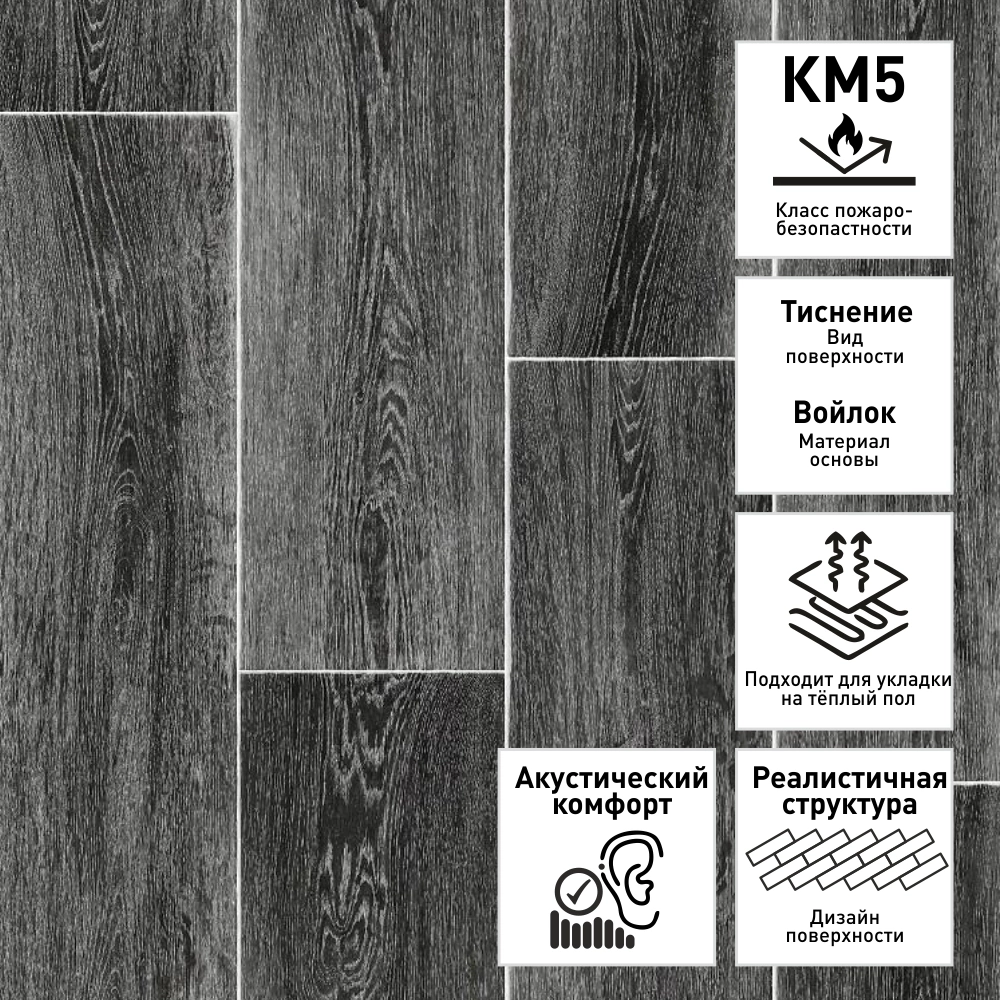 Линолеум Печора Блюз 711 4 м/4,0 мм/0,3 мм