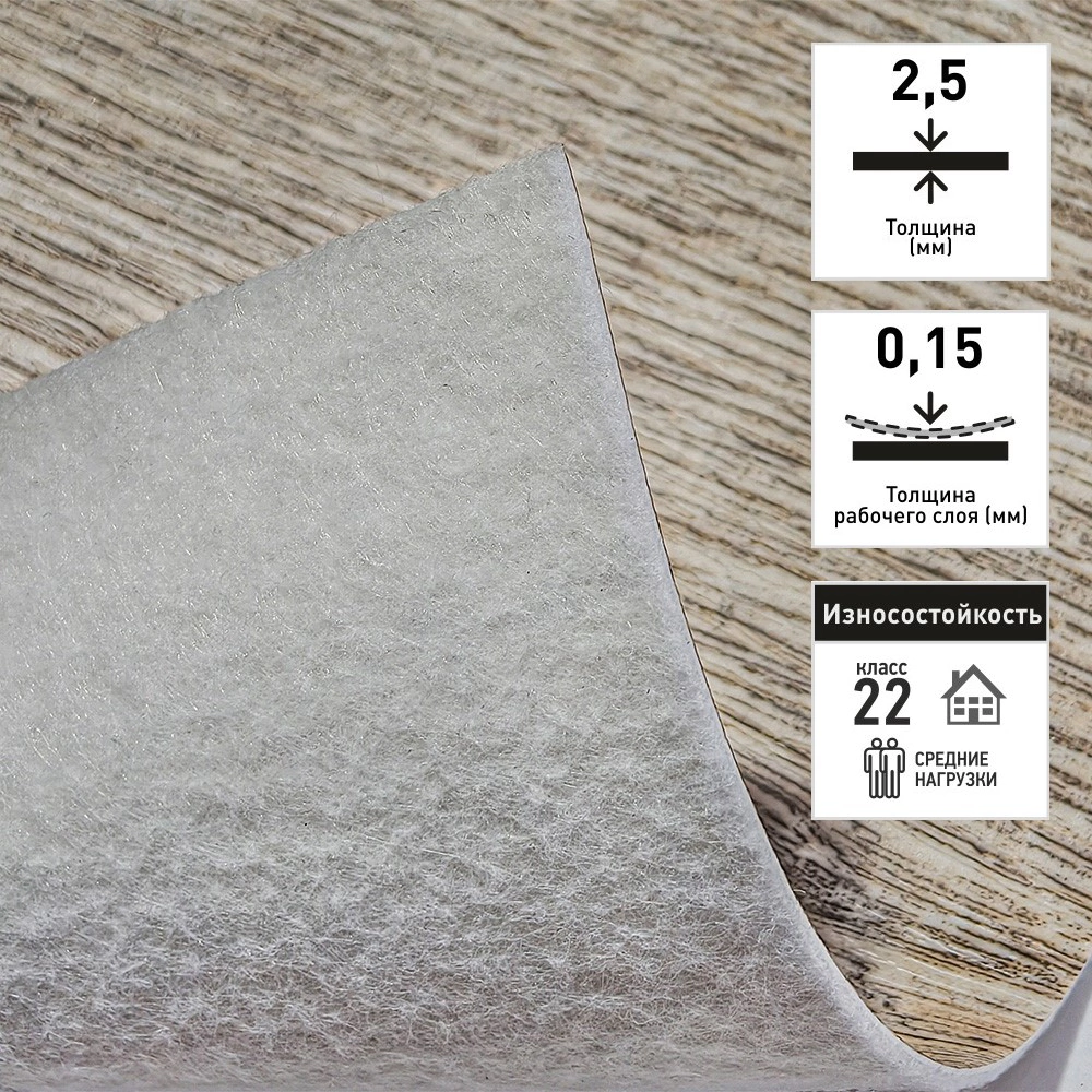 Линолеум Атланта Енисей 531 3 м/2,5 мм/0,15 мм