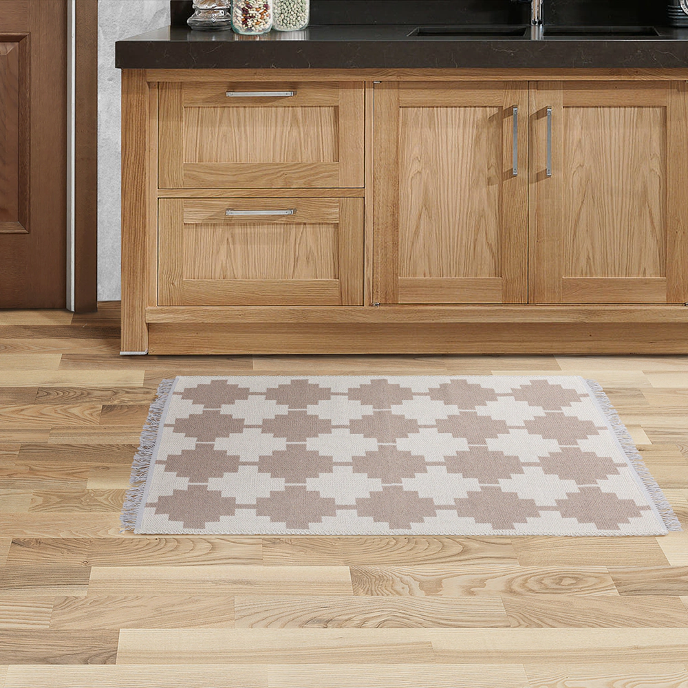 Коврик хлопковый Teressa 259  0,6х1,0 м кремовый-бежевый