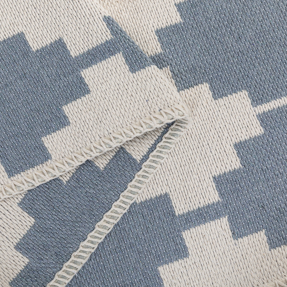 Коврик хлопковый Teressa 259 0,6х1,0 м кремовый-голубой