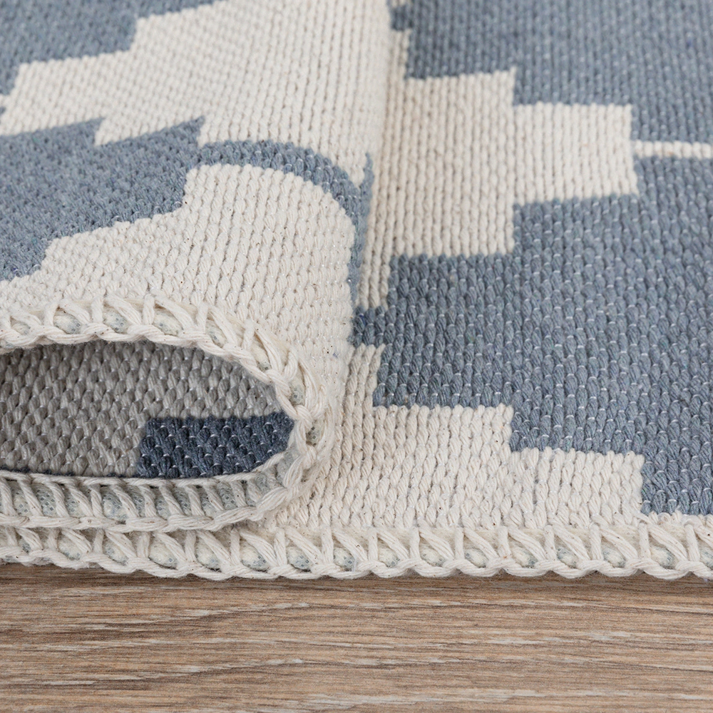 Коврик хлопковый Teressa 259 0,6х1,0 м кремовый-голубой