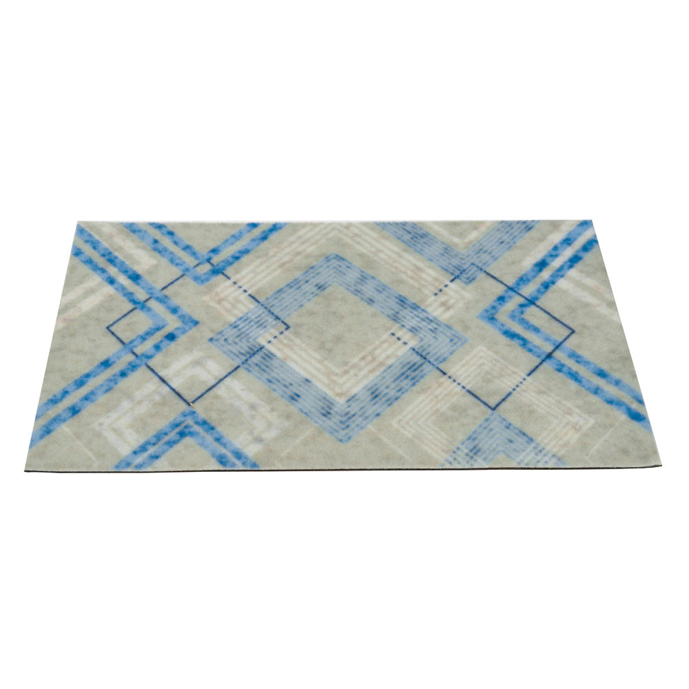 Коврик входной влаговпитывающий Виенна Геометрия 1 40х60 см голубая