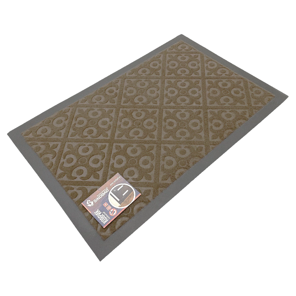 Коврик входной влаговпитывающий Паркет 40х60 см коричневый