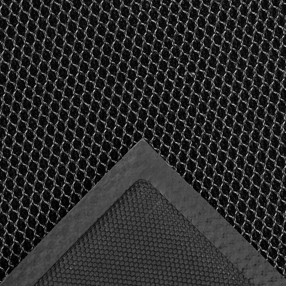 Коврик входной влаговпитывающий ЕКМ-04 58х88 см серо-черный