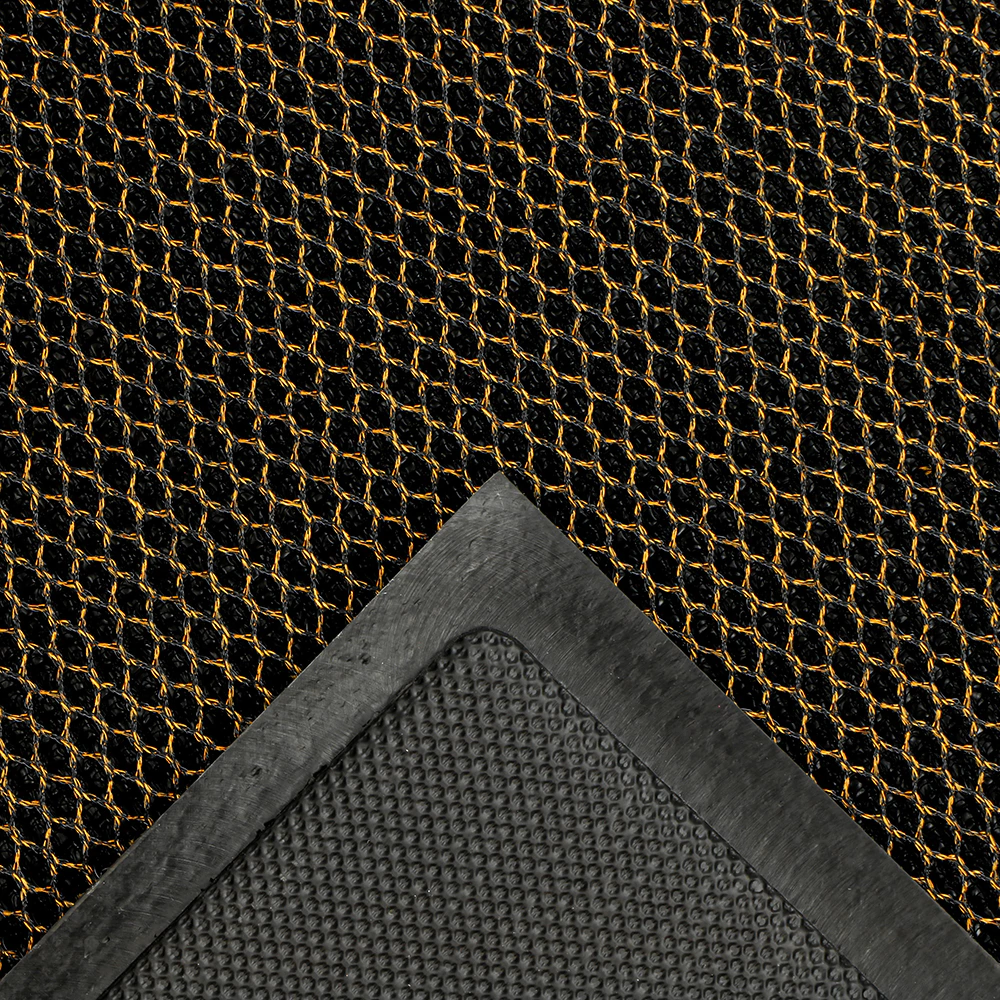 Коврик входной влаговпитывающий ЕКМ-05 58х88 см коричнево-черный