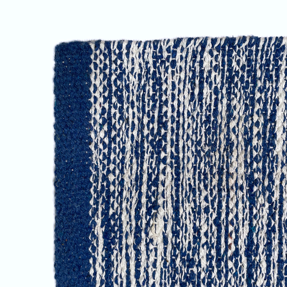 Коврик хлопковый ручного плетения 50х80 см х 6 мм Sindbad KH 58-6 синий