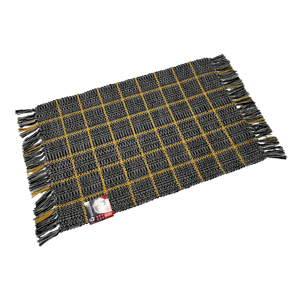 Коврик хлопковый ручного плетения 50х80 см х 5 мм Sindbad KH 58-10 серый