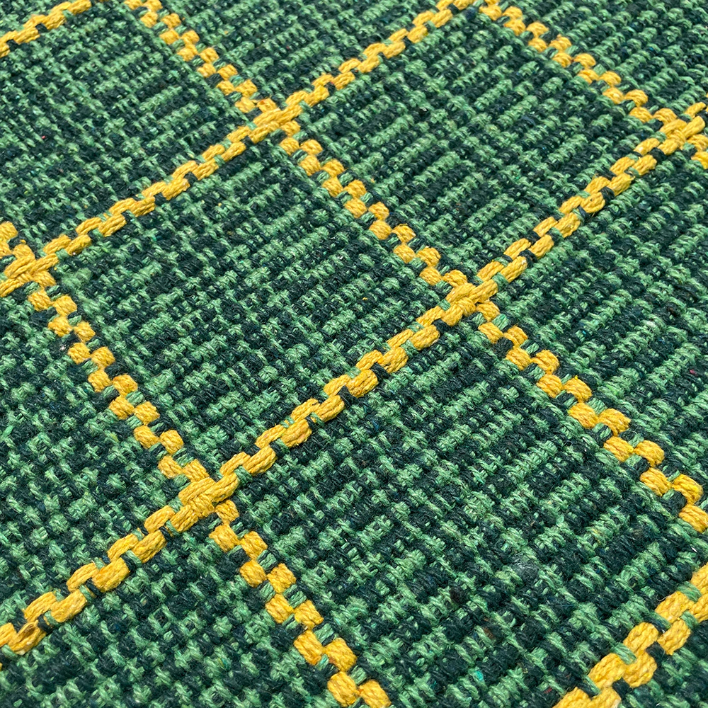 Коврик хлопковый ручного плетения 50х80 см х 5 мм Sindbad KH 58-13 зеленый