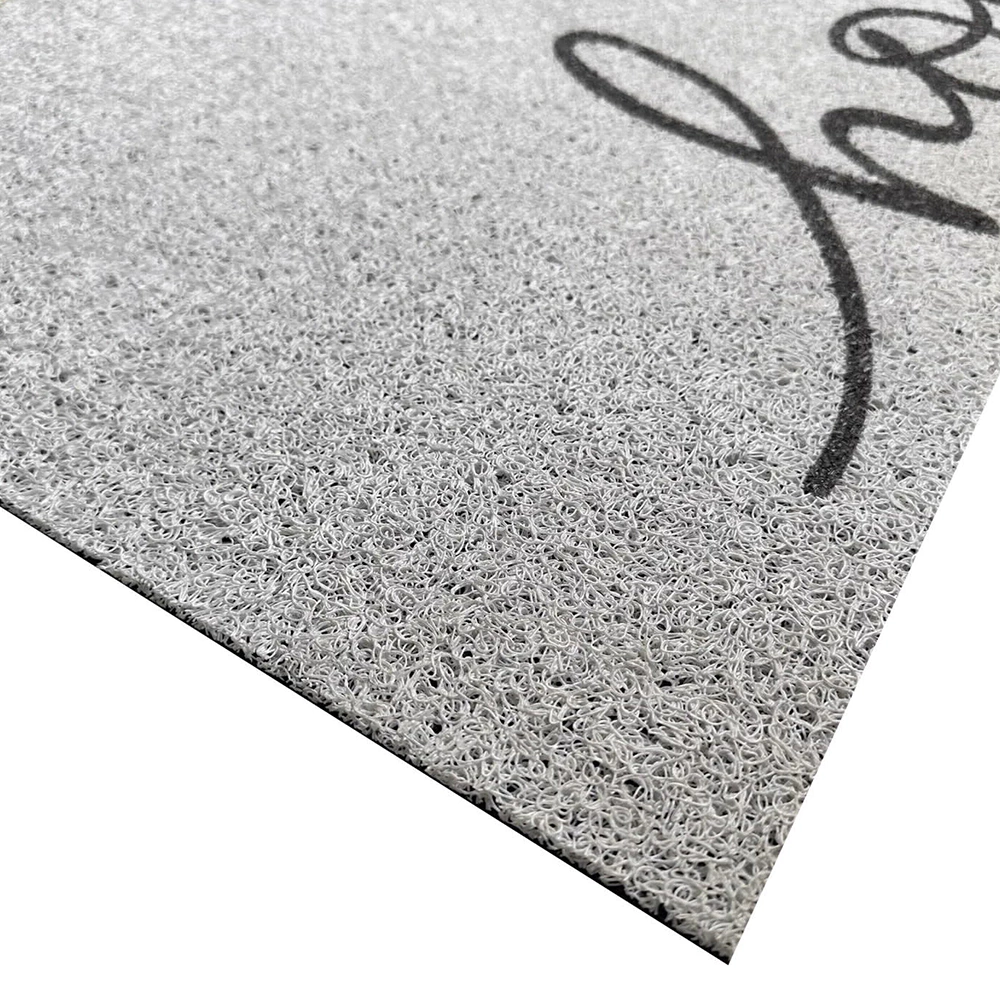 Коврик входной 60х90 см ПВХ Лапша Дом серый