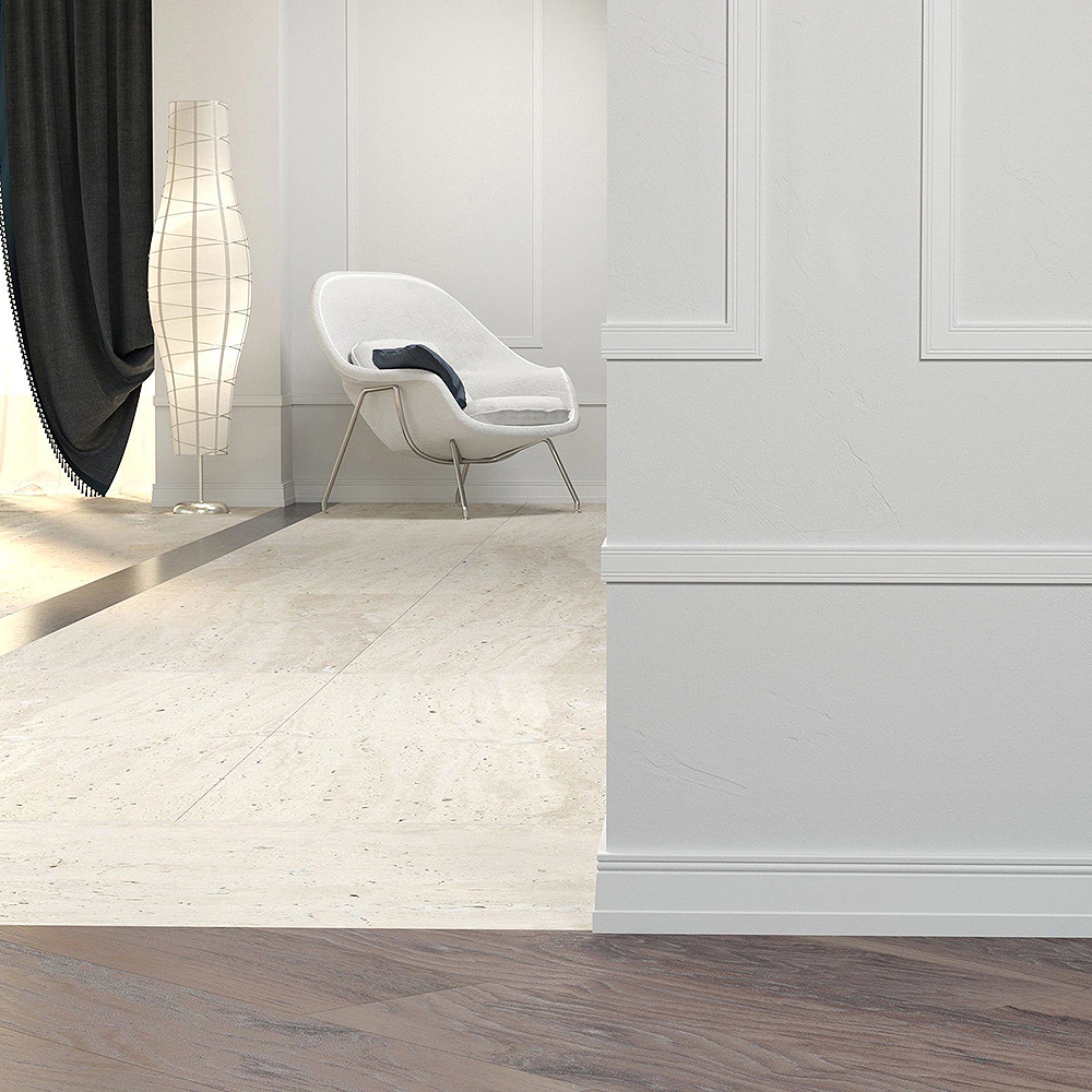 Плинтус напольный под покраску из экополимера Cosca 2000х90х15 мм