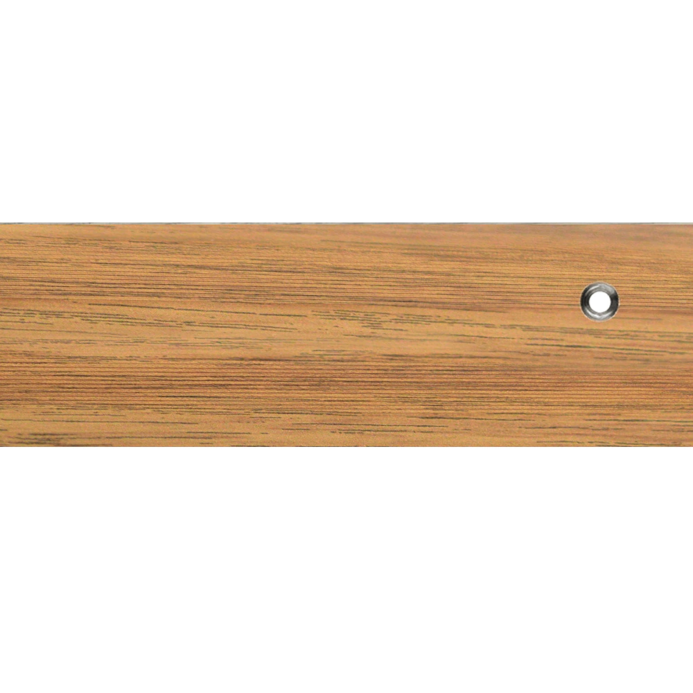 Порог алюминиевый разноуровневый 900х39,4 мм Дуб светлый