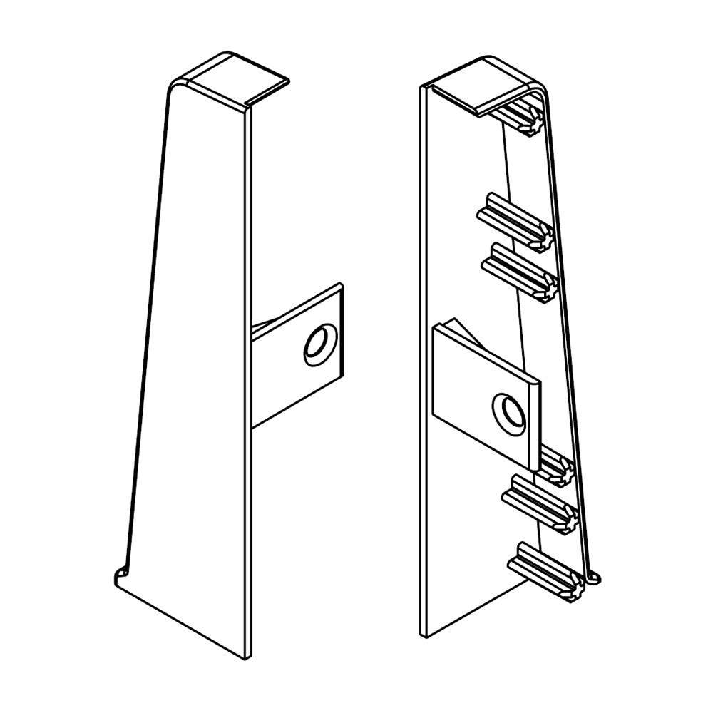 Заглушка ПВХ Cezar Hi-line Prestige №290 Дуб Кельтский 2 шт