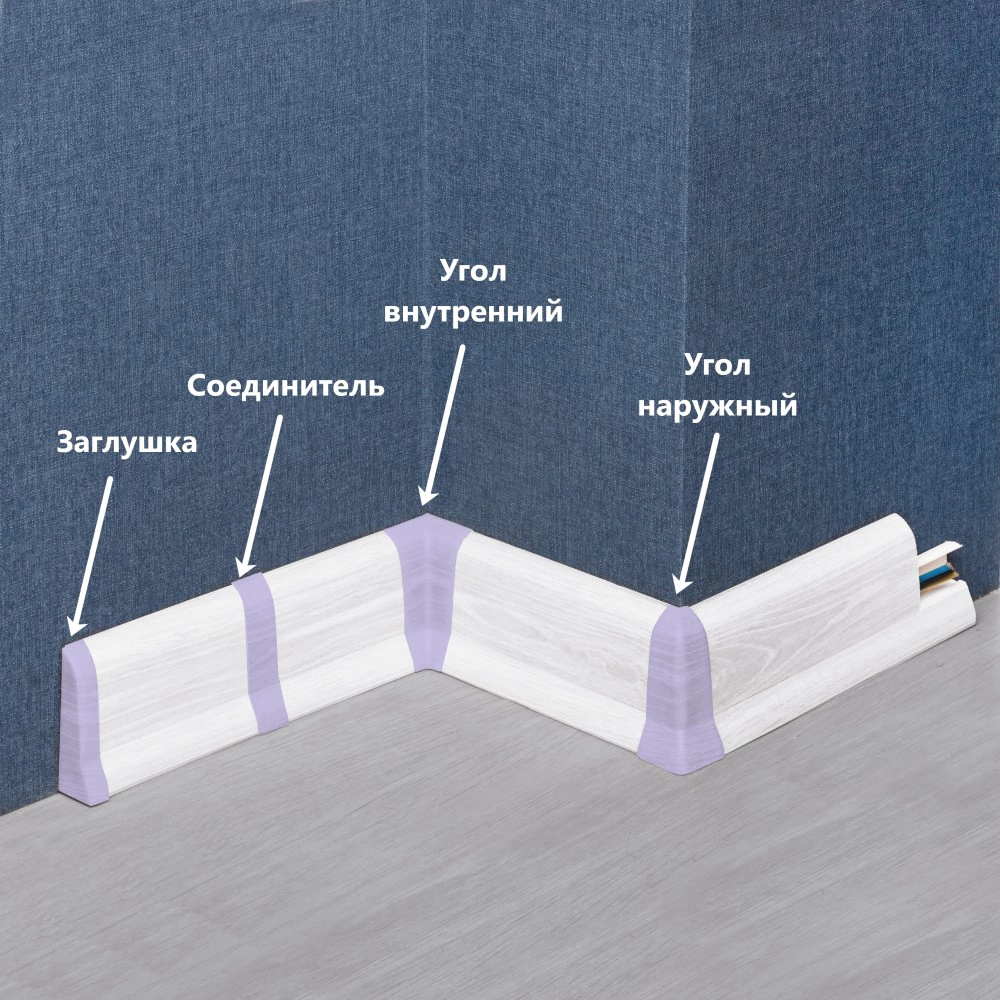 Угол наружный ПВХ Lider 75 №760М Дуб медовый 2 шт