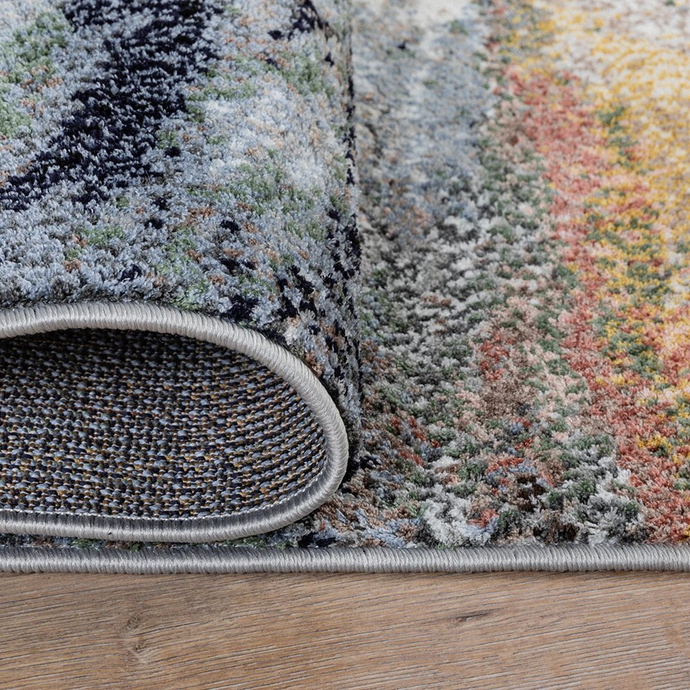 Ковер 2,4х3,4 м голубой-желтый Elsa M484A