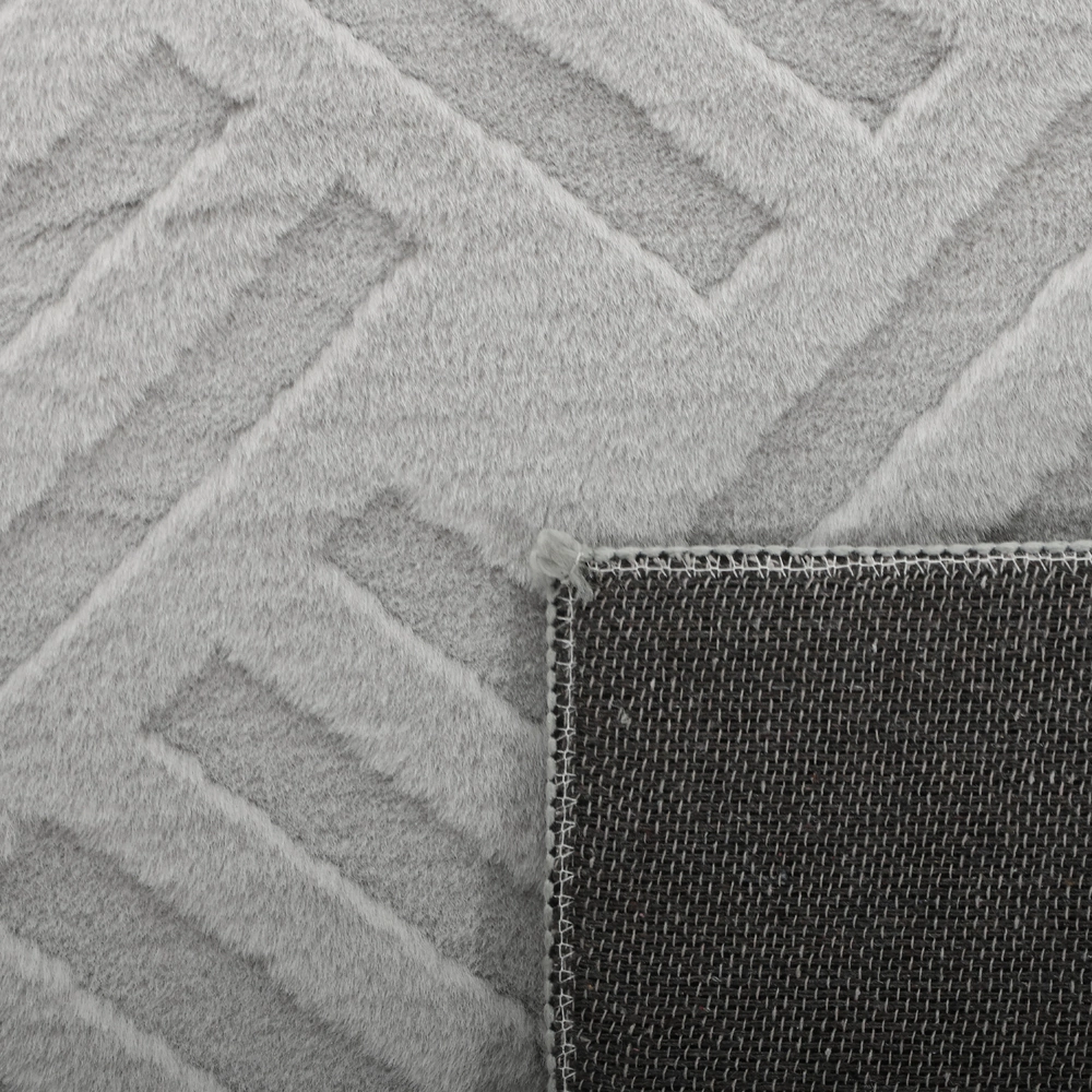 Ковер 1,2х1,8 м серый NEODECO Blackbird MR-966