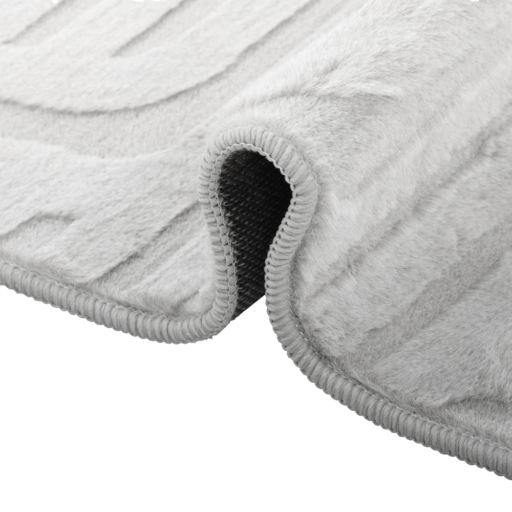 Ковер 0,8х1,5 м серый NEODECO Blackbird MR-870