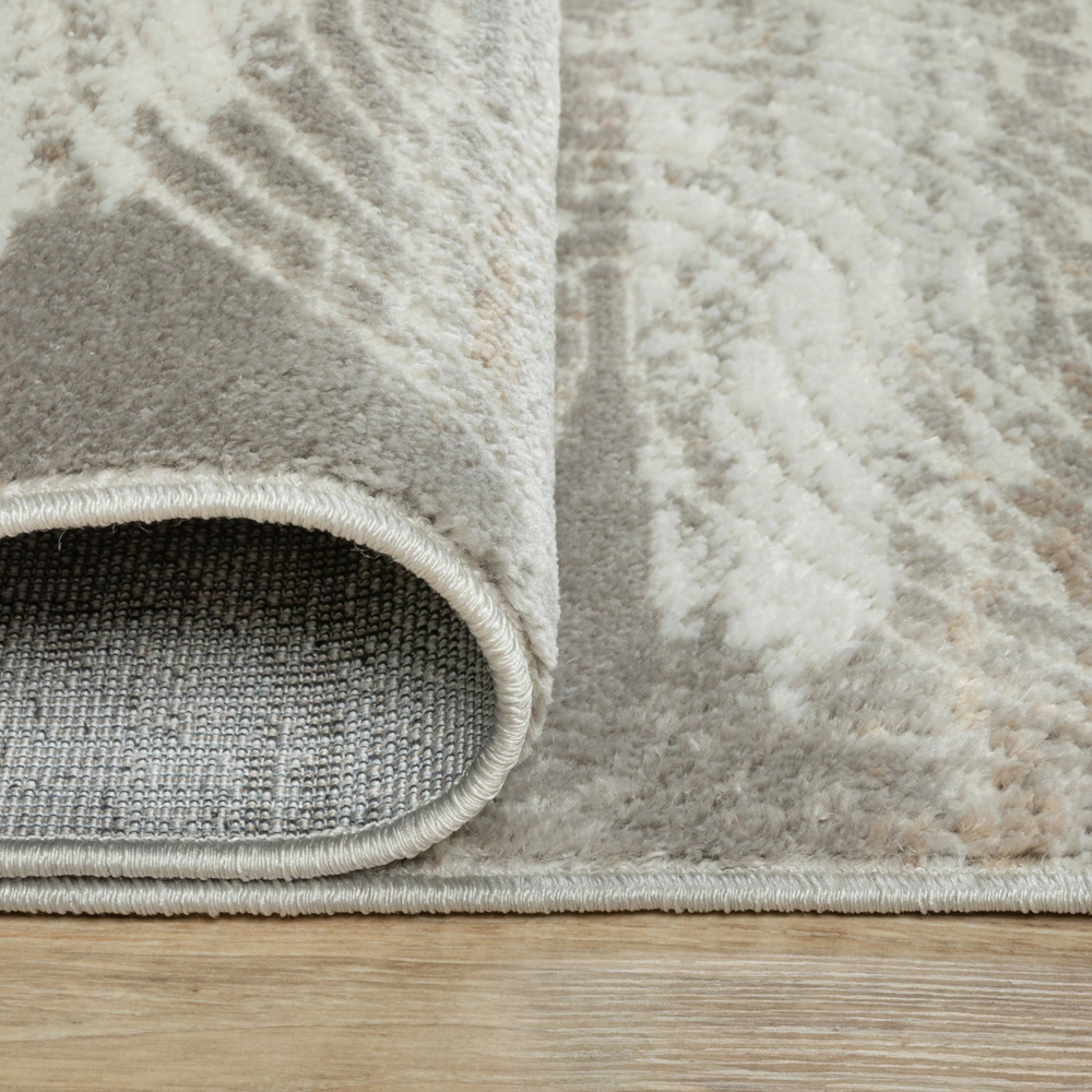 Ковер 1,6х2,3 м серый/кремовый Matera HR69A