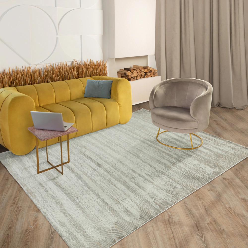 Ковер 2,0х3,0 м серый/кремовый Matera HR69A