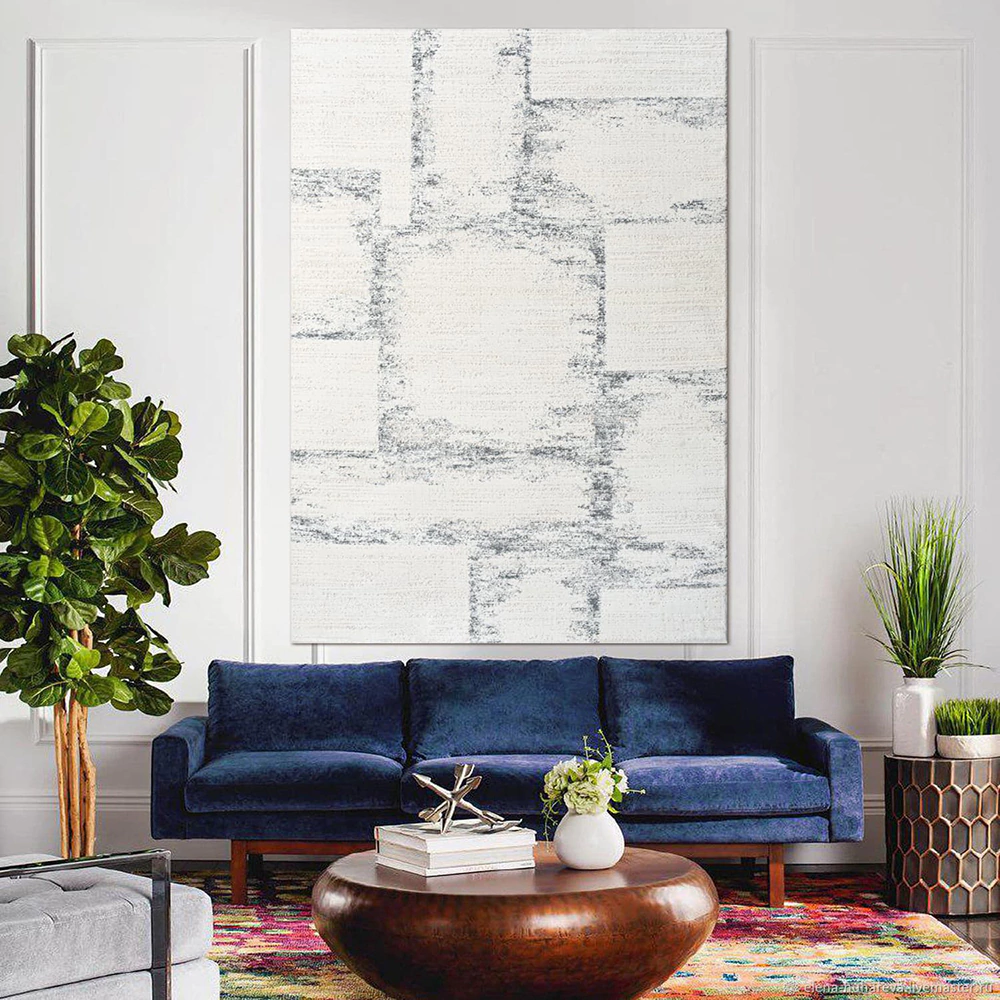 Ковер 1,6х2,3 м Zefir A5376A/SF4 кремовый-серый