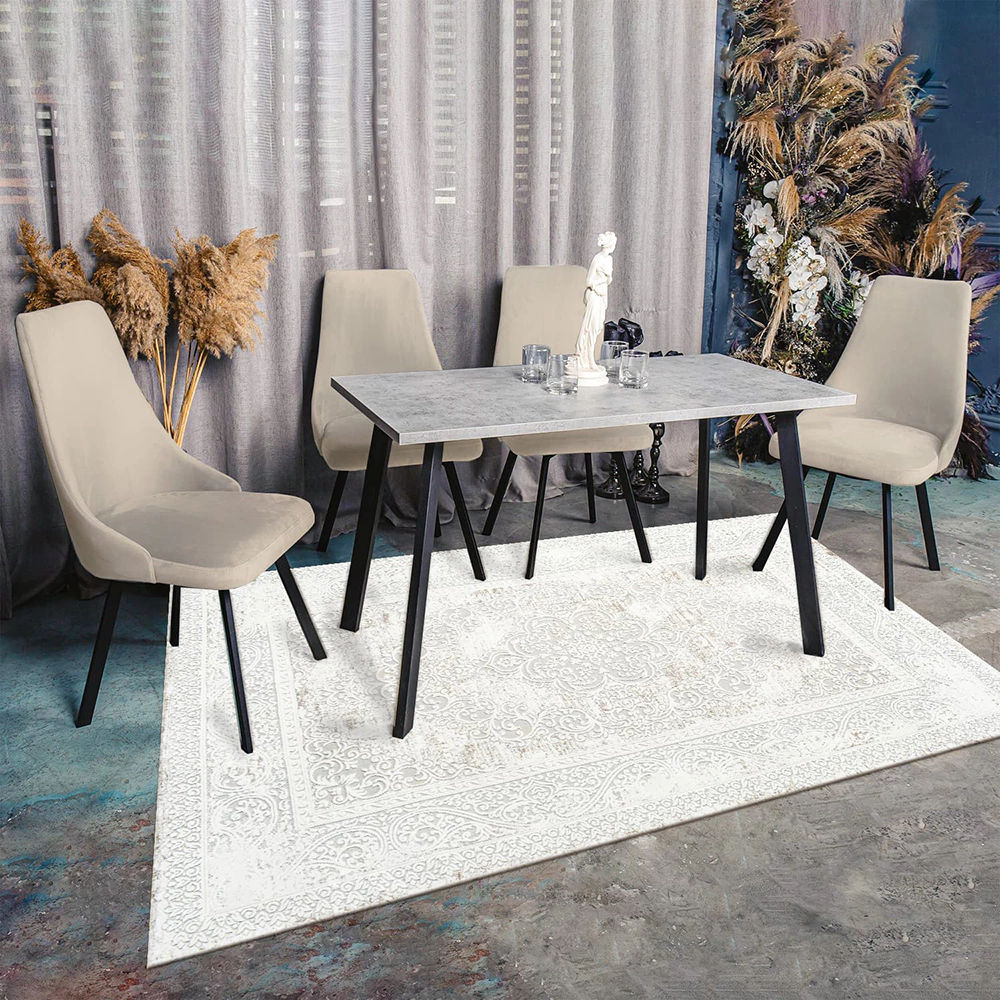 Ковер 2,0х4,0 м Zefir A5393A/SF5 слоновая кость