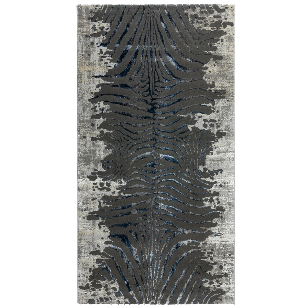 Ковер 0,8х1,2 м Agnia A4032A синий-антрацит