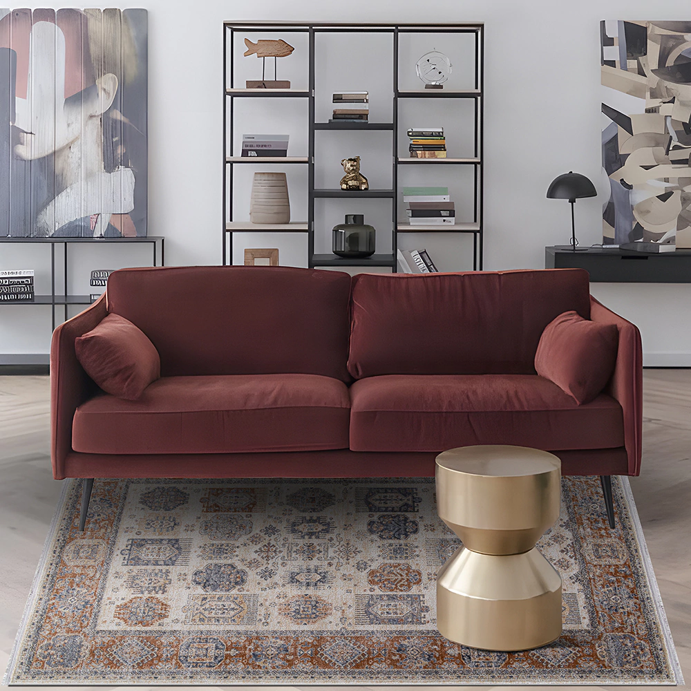 Ковер 0,8x1,5 м Zumma F596 оранжевый