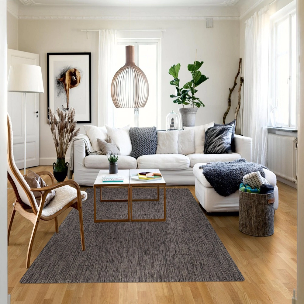 Ковер Вегас S008 2х2,9 м серый-черный