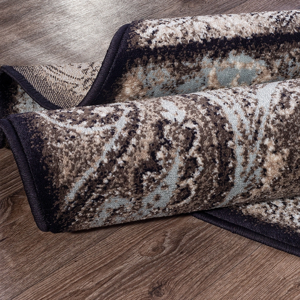 Ковровая дорожка 1 м коричневая Валенсия Дэлюкс D328