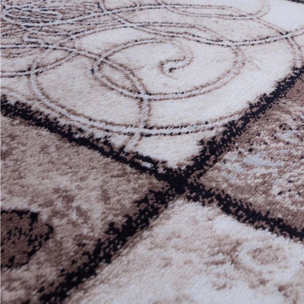 Ковровая дорожка 1 м коричневая Валенсия Дэлюкс D328